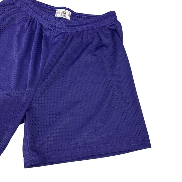 Badger Ladies Purple Mesh Athletic Shorts Size M Lightweight Lined Elastic Waist - Picture 3 of 7